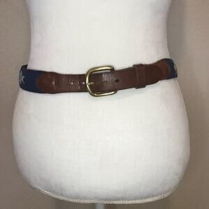 Leather Man Ltd Tropical Fish Web Belt